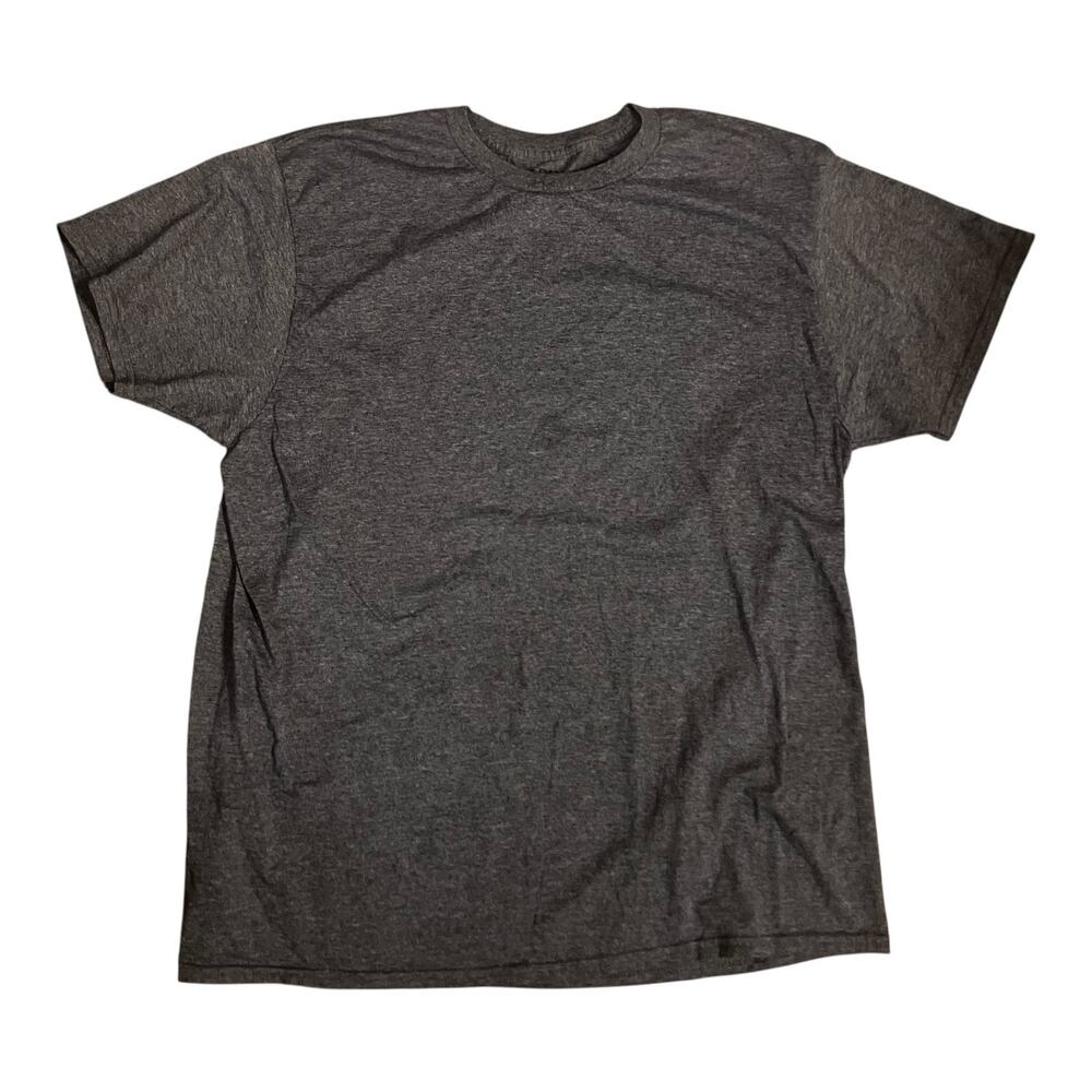 Gildan Men's XL Charcoal Gray Cotton Poly Blend T-Shirt - Comfortable & Stylish